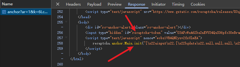 Anchor response initialization