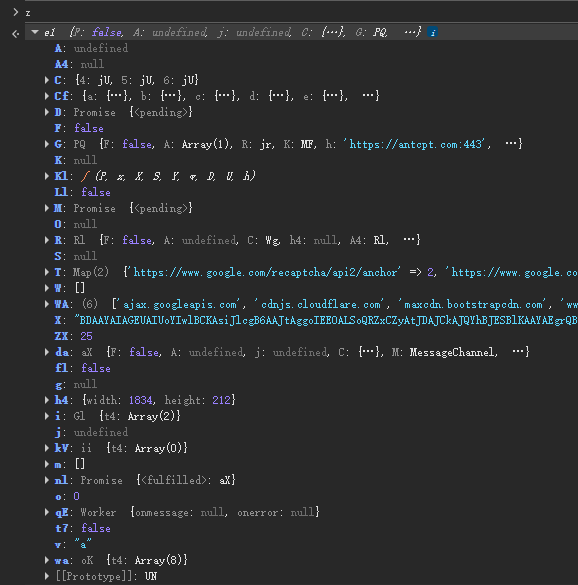 Runtime context object